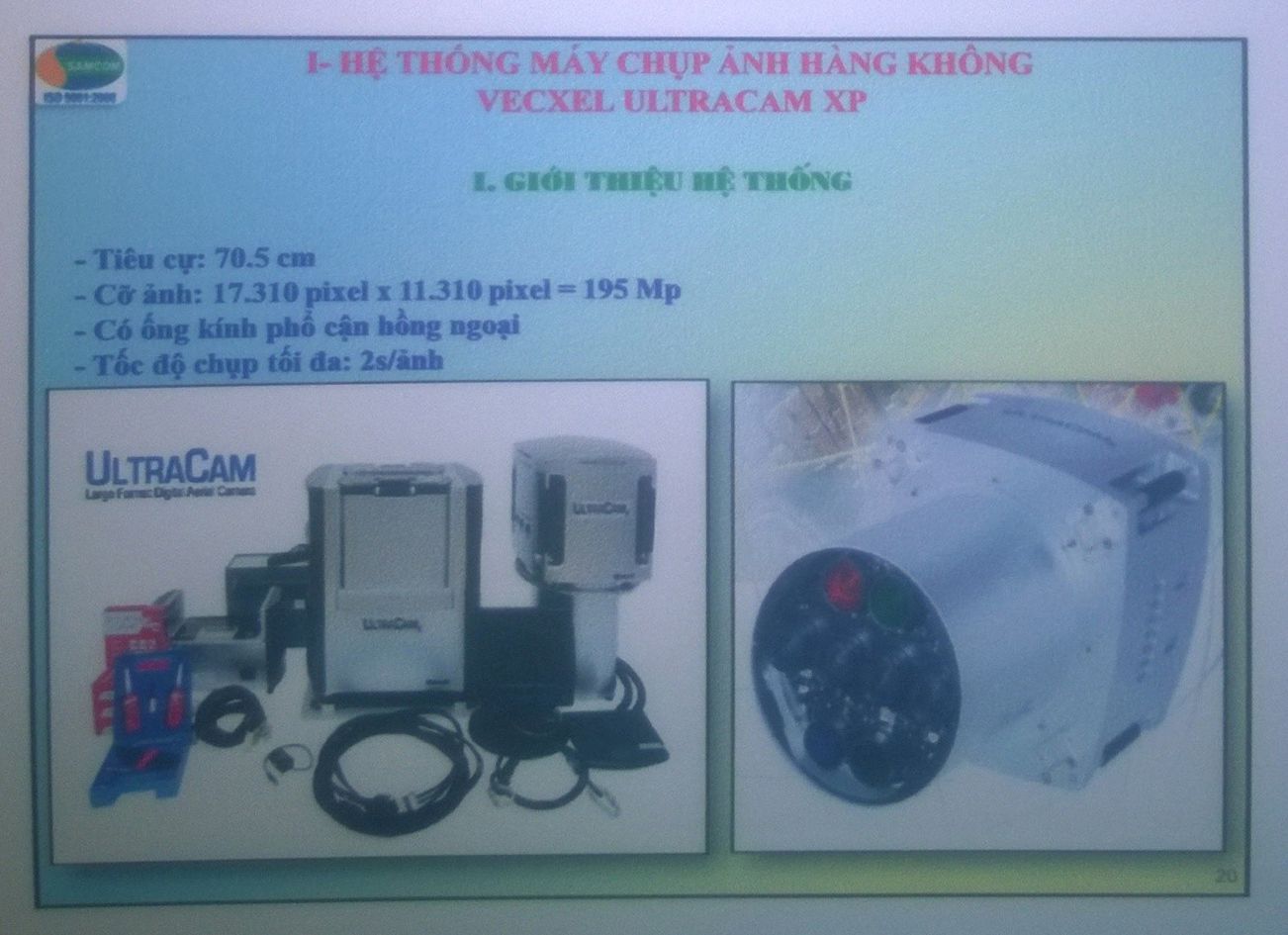 Giới thiệu công nghệ ảnh hàng không kỹ thuật số Vexcel Ultracam trong xây dựng cơ sở dữ liệu địa lý