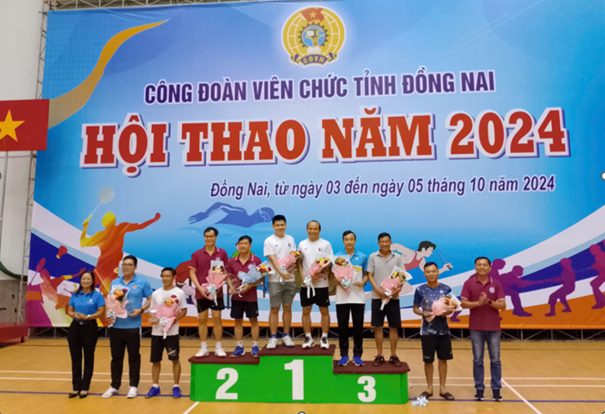 Công đoàn cơ sở Sở Tài nguyên và Môi trường đạt giải nhất toàn đoàn Hội thao Công đoàn viên chức tỉnh năm 2024.